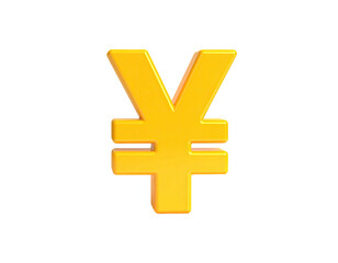 Obraz premium 3D-rendered golden currency symbol isolated against a stark black background