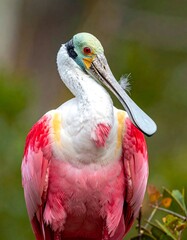 Close-up of a Roseate Spoonbill (2)