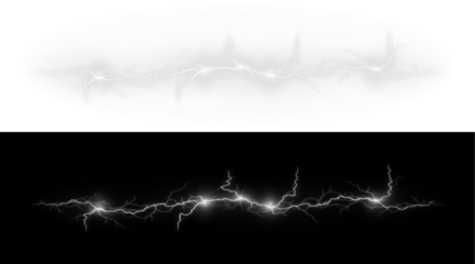 High-quality PNG overlay of electric energy, plasma arcs, and glowing power effects; perfect for sci-fi and photo use.