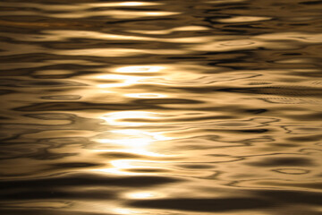 golden water reflection