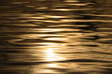 golden water surface