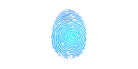Unique Identity: A digitally rendered fingerprint glows with vibrant hues, representing a single, irrefutable identifier.