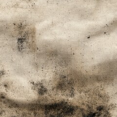Grungy Canvas: A close-up view of a worn and textured canvas, its surface marked by an intricate pattern of dirt and stains, a testament to the passage of time and artistic exploration.
