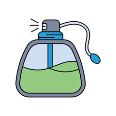 Perfume  icon with white background vector stock illustration