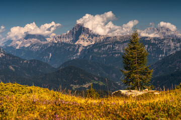 Scenic Mountain Landscape in the Dolomites, Italy
