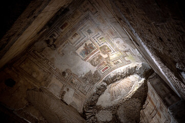 Fresco in Nero's palace, the Domus Aurea in Rome