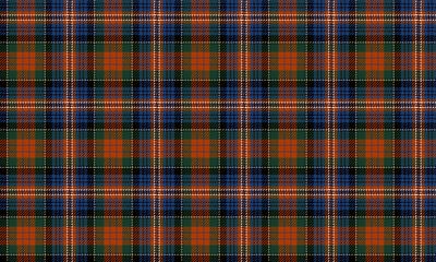 Seamless plaid patterns in orange, green, blue, and black for designing clothes, skirts, and pants for a modern, unique look that reflects confidence on every occasion.