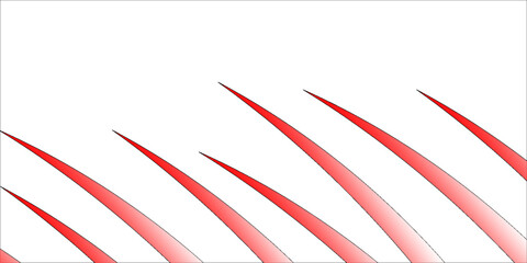 Blank Greeting Card With Red Ribbon at transparent effect background