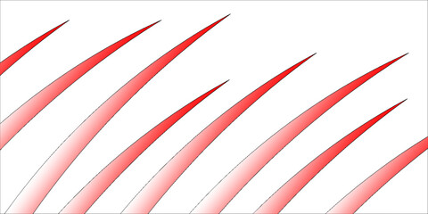 Obraz premium Blank Greeting Card With Red Ribbon at transparent effect background