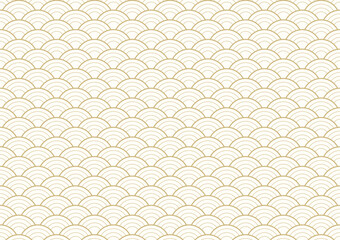 Abstract art template with geometric pattern in Japanese style. Mountain layout design in Asian style. Invitation banner design.