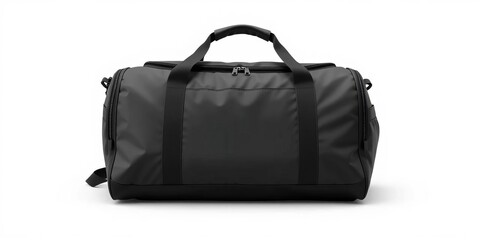 Naklejka premium Duffle bag template mockup with customizable areas for branding and design, nylon, branding