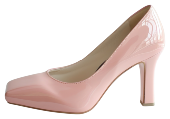 PNG Elegant pink high-heeled shoe