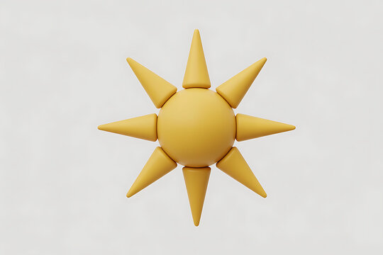 Radiant golden starburst design, conveying warmth, optimism, and a bright, energetic aesthetic.