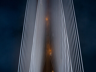 The Rędzin Bridge in Wrocław at Foggy Sunrise