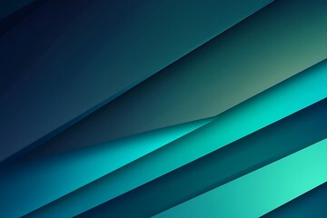 Obraz premium Diagonal Teal Layers Background Modern Gradient, Geometric, Abstract Design