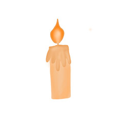 Obraz premium hand holding burning candle