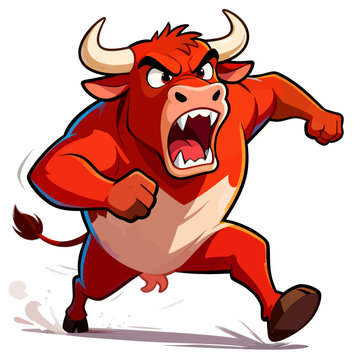 Angry Byson cartoon character