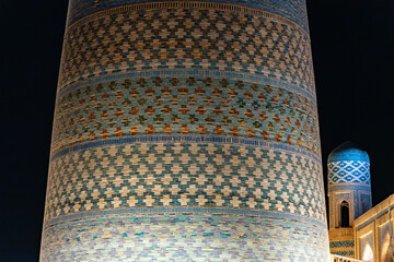 Kalta Minor Minaret, located in Itchan Kala, Khiva, Uzbekistan