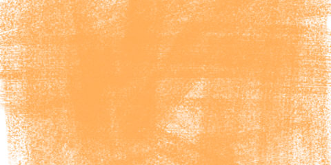 Warm orange watercolor background with a textured and slightly grainy effect isolated on transparent background