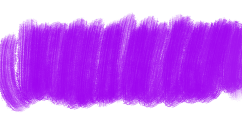 Purple brush stroke isolated on transparent background for artistic design element
