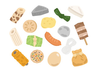 おでんの具材　イラスト