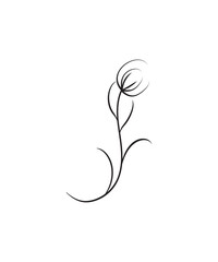 flower design icon, vector best line icon.