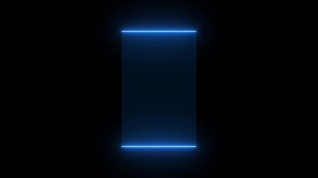 HUD Square Frames, Animation in and out concept HUD GUI futuristic element Sci-fi concept design. Call out title.frame of lower third. Neon hologram screen overlay Circle Abstract Digital Technology