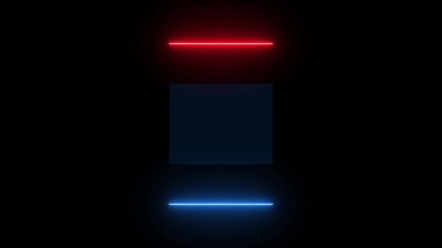 HUD Square Frames, Animation in and out concept HUD GUI futuristic element Sci-fi concept design. Call out title.frame of lower third. Neon hologram screen overlay Circle Abstract Digital Technology