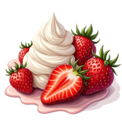 strawberry and cream