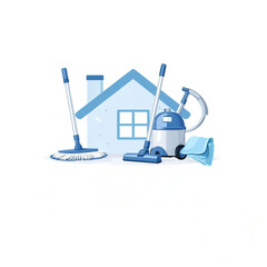 cleaning company logo on a white background