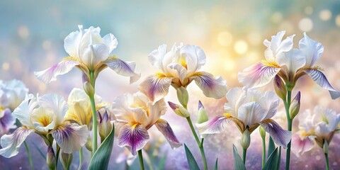 Exotic Flower Patterns Irises With