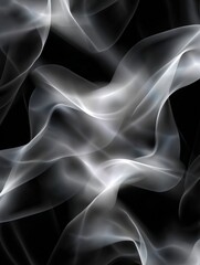 Fototapeta premium Elegant Smoke Art with Abstract Black and White Design