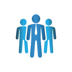 Business Team Leadership Icon Vector Design ,business team leadership manager teamwork group, people corporate organization success company, partnership professional management collaboration,