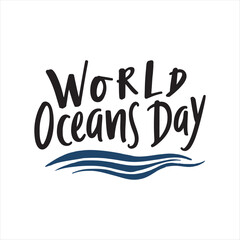 World Oceans Day Typography Design,
Handwritten World Oceans Day Calligraphy,
World Oceans Day Lettering with Waves,
Elegant World Oceans Day Text Art,