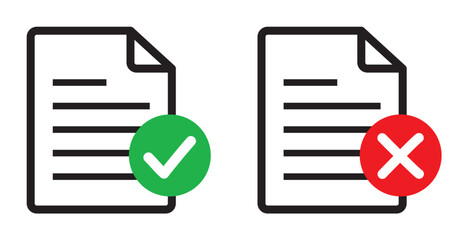 PICTOS FICHIERS VALIDE ET REFUSE PLEINS