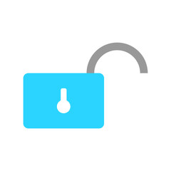 Unlocking Digital Freedom: Bright Blue Open Padlock Symbolizing Security, Access, and New Possibilities