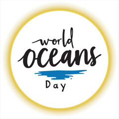 World Oceans Day Typography Design,
Handwritten World Oceans Day Calligraphy,
World Oceans Day Lettering with Waves,
Elegant World Oceans Day Text Art,