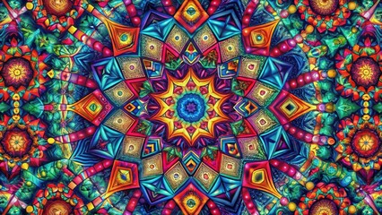 Intricate digital patterns on a modern desktop background with an artistic style