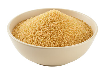 Isolated bowl of brown sugar adds a sweet touch to your recipe and is great for baking needs