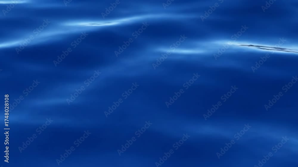 Canvas Prints seamlessly looping video of an abstract deep blue ocean surface with slow, gentle rippling waves and