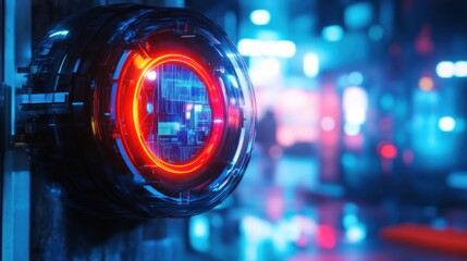 Abstract futuristic digital interface design