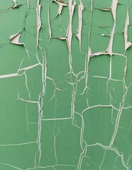 green background with old cracked paint

