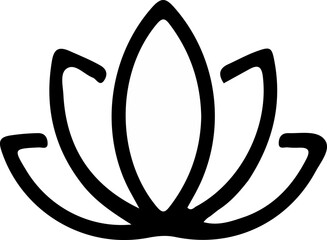 lotus flower icon design vector image