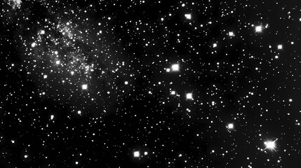 Stunning view of a starry night sky filled with twinkling stars and distant galaxies, evoking wonder