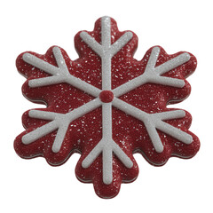 christmas decoration. Snowflake design with sparkling details.