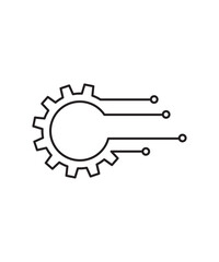 technology icon, vector best line icon.
