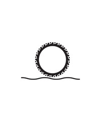 tire icon, vector best flat icon.