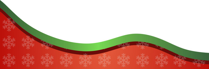 Christmas Wavy Footer 
