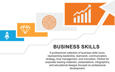 business skills concept infographic