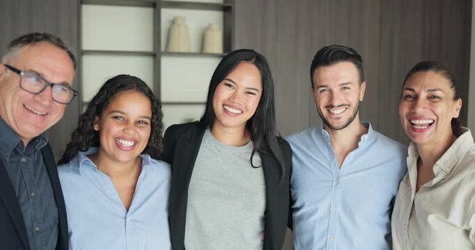 Multiracial colleague working together inside company office - Happy multi generational business people - Entrepreneur, job and employee concept